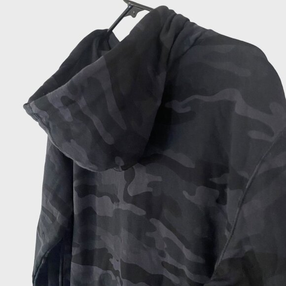 Independant Trading Company Camo Hoodie Men's Medium Gray Pullover Sweatshirt - Picture 6 of 12